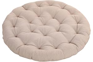 Stora Golvkuddar, Rund Linne Futon Japansk Stil Gåshäll Meditation Kuddar För Att Sitt På Golvet Fönster Kudde För Yoga Soffa Balkong (Beige, 75x75x10cm)