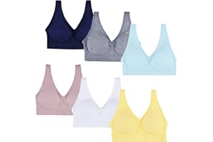 Power Flower Girls Back to School Seamless Training Bra with Removable Pads Multicoloured Girls Sports Bra Wide Strap Top for 8-14 Years