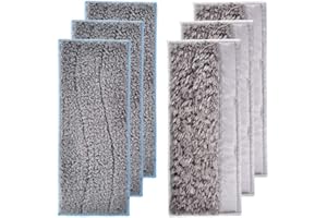 WuYan Paquete de 6 almohadillas lavables para IRobot Braava Jet M6, incluye 3 húmedas y 3 secas