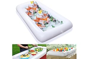 GXHONG Barres de Service Gonflables, Bar de Piscine Flottant, Plateau Gonflable Piscine, Porte Gobelets Gonflable de Boisson Bière, pour Intérieur et Extérieur D'été Vacance Plage Piscine Party