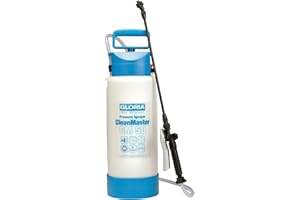 GLORIA Drucksprüher CleanMaster cm 50 | 5 L Profi Sprühgerät zur Reinigung | Für Säuren, Laugen & Reinigungsmittel mit pH 2-12 | Inkl. 0,5 m Verlängerungslanze | EPDM-Dichtungen