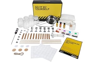 DIBYS DIY-Set Duft-Kerzen selber machen | Sojawachs-Kerzen selbst gießen für Kinder & Erwachsene | Komplett-Set mit Düften & Farben | Schöne Geschenk-Idee zum Geburtstag & zu Ostern