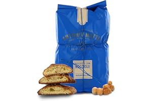 ANTONIO MATTEI PREMIATA FABBRICA DI BISCOTTI Biscotti alle Nocciole Piemonte IGP, Cantucci con Nocciola Piemonte, Sacchetto 500g
