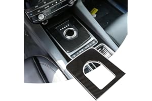 DIYUCAR Carbon Fiber Style for Jag XE F-Pace X761 Car ABS Plastic Center Gear Shift Cover Trim Accessories