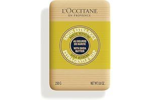 L'OCCITANE Deluxe Sized Shea Butter Verbena Extra Gentle Soap 250g | Citrus Scented | Palm Oil Free, Vegan & 99% Readily Biodegradable | Sustainable & Luxury Beauty Body Wash for All Skin Types