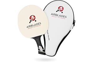 AIRBLADES AB-5000 5 Star Professional Ping Pong Paddle for Indoor and Outdoor Table Tennis with Carry Case
