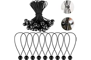 ZTANRWQ 20 Tenditori in Gomma con Sfere - Tenditori in Gomma - Tendicinghie per Striscioni, Teloni, Gazebo, Vele da Sole, Reti per Rimorchi, Tende per Teloni