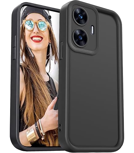 XINYEXIN Cover Per Realme C55 Con Supporto Anello 360° - Custodia Traslucida Antiurto, Bumper In PC+TPU, Blu Reale, Compatibile Con Supporto Magnetico Auto