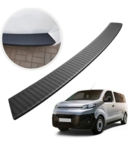 Protezione Paraurti Nero Lialto Per Citroen Jumpy II Bus/Transporter (2007-2016) – Adesiva, In ABS 2 Mm, Antigraffio