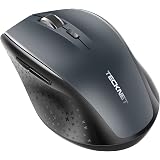 TeckNet Bluetooth Mouse, 3000DPI Wireless Mouse, 24 Month Battery Life With Battery Indicator, 3000/2000/1600/1200/800 dPi, G