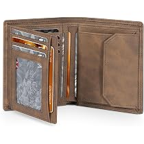 Cartera De Piel De Búfalo Para Hombre - Protección RFID - Clásica Y Elegante