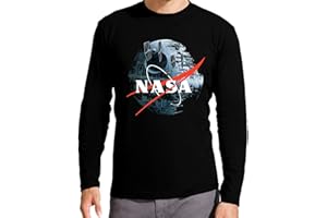 THE FAN TEE Camiseta Manga Larga de Hombre Star Wars Dark Vader Yoda Death Star 318