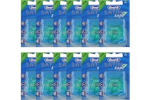 ‎ORAL-B Oral-B Satin Tape miętowa nić dentystyczna 25 m, opakowanie 12 sztuk (12 x 25 m)