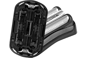 UOWW 32B Series 3 Electric Shaver Replacement Head Compatible with Braun S3 3000s, 3010s, 3040s, 3050cc, 3080s, 3090cc, 310s, 320s, 330s, 340s, 350cc, Foil & Cutter Razor Heads, Black
