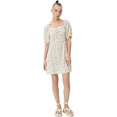 Mini Floral Dress Lined Heart Collar Front Tie Detailed Wrap
