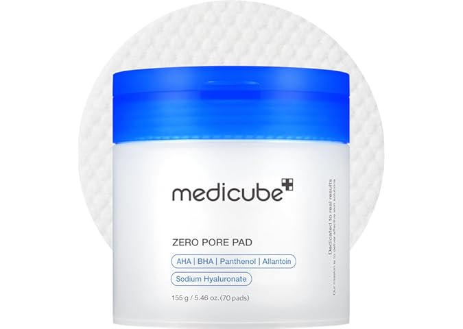 medicube Zero Pore Pad 2.0 Peeling Tonerpads für Porenpflege | Doppelseitiges Gesichtspad mit 4,5% AHA & 0,45% BHA,… – Produktbeispiel aus Kosmetik