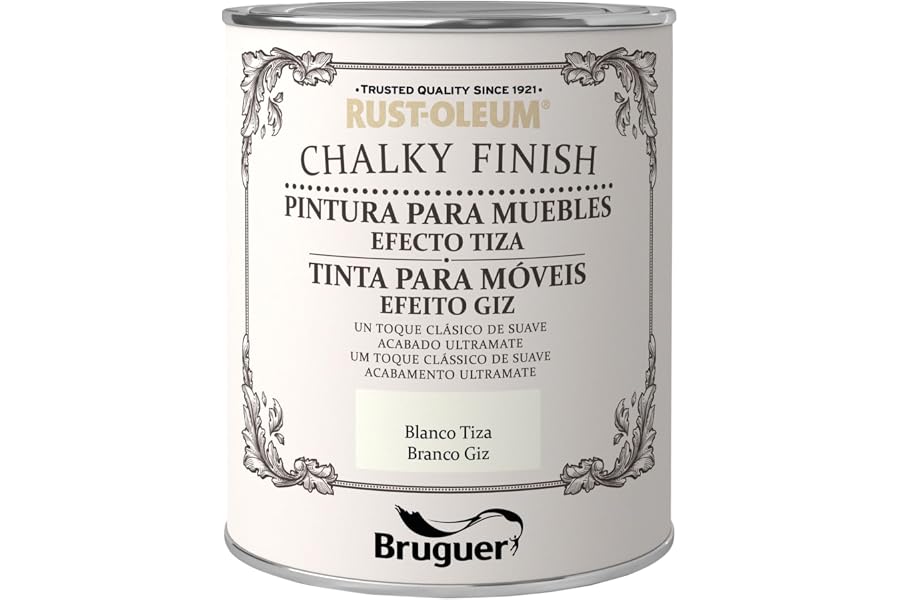 Rust-Oleum Bruguer Chalky Finish pintura para muebles Blanco Tiza 750ml