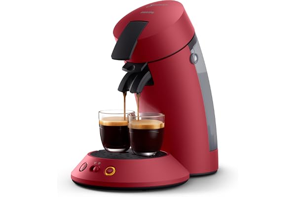 Philips SENSEO Original Plus Machine à Café à Dosettes – 1 ou 2 Tasses, Booster d’Arômes, Crème Plus, Intensité Réglable, Plastique Recyclé (CSA210/91)
