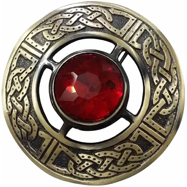 Broche Pour Kilt écossais – Nœud Celtique Argenté, Unisexe, Pour Plaid, écharpe Ou Tenue Traditionnelle