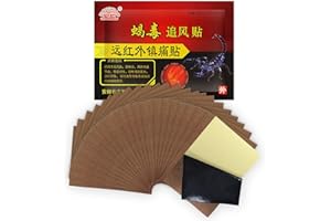 MQUPIN Plaster łagodzący ból, plaster łagodzący ból, długotrwały efekt, ulga w krążenie krwi, ból kolan, pleców, stawów, mięśni, kręgów szyjnych, łatka ulga w bólu (3-workowe)