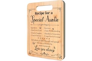 Luvart Auntie Gifts, Special Auntie Bamboo Chopping Board, Auntie Mothers Day Birthday Gifts Idea, Best Auntie Gifts from Niece Nephew, Auntie Kitchen Gifts Present, Auntie Christmas Gifts