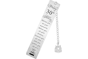 GHLOYZA Bookmarks Birthday Gifts Inspirational Bookmarks 30th Birthday Gifts for Women Men Motivational Bookmark Book Page Markers Birthday Presents Behind You All Your Memories(30th)