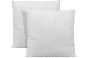 DECASATEXTIL- Set de 2Uds de Rellenos de cojín, Efecto Nube, Fibra Hueca de Alta recuperación -Diferentes Formas y Medidas- Rellenos de cojín Redondos, Cuadrados, rectangulares (60x60cm)