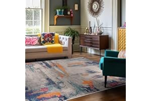 Mazovia Alfombras Multicolores - Abstracto Moderno Alfombras Salon de Pelo Corto - Alfombras Aspecto Desgastado de Matrimonio, Dormitorio y Comedor - Oeko-Tex - Varias Tallas - 160 x 230 cm