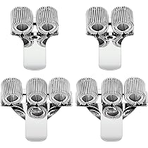 4 Clip Portapenne In Metallo - Argento Per Quaderni, Appunti E Tasca - Foto 10