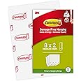 Command Medium Picture Hanging Strips, Value Pack - 8 Pairs (16 Strips) Adhesive Strips, White - For Pictures, Frames, Mirrors, Wall décor - Damage Free Hanging
