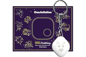 Nutale Schlüsselfinder - Löwe Finden mit App Bluetooth, iOS und Android, Community Suchfunktion, Item Tracker Support Fernbedienung, Wallet Tracker, Gute Idee für Ihre verlorenen Gegenstände Steinbock