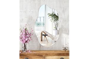 ‎JMITHA JMITHA Wandspiegel Asymmetrisch Spiegel Dekorative Wandspiegel Asymmetrischer Spiegel HD Glas Tischspiegel