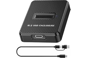 BAOLONGKING M.2 NVMe und SATA auf USB C Dockingstation, Dual-Protokoll M.2 auf USB C Adapter, 10 Gbit/s externes SSD-Kartenlesergehäuse, kompatibel mit M Key, B+M Key, für 2280, 2260, 2242, 2230 SSDs