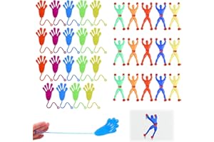 34 Pièces Piñata Jouets Set, ZYNERY 19 Mains Collante Enfants et 15 Bonhomme Collant, Cadeau Pinata Mixte, Cadeau Anniversaire Enfants Invites