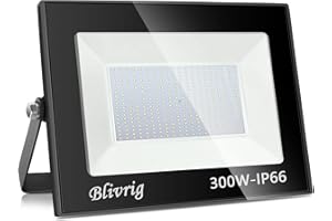 JEFEDANA Focos Led Exterior 300W 6000K Blanco Frío Proyector LED Exterior 30000LM Potente Luces Led Exterior IP66 Impermeable Seguridad LED Floodlight Exterior para Terraza, Jardín, Patio, Parque, Garaje