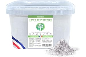 NOVATERA - Terre de Diatomée 100% Naturelle & Française - Ultrapure, Non Calcinée, Ecocert - Entretien, Jardin, Animaux, Élevage, Agriculture Biologique - Seau, 2,5kg