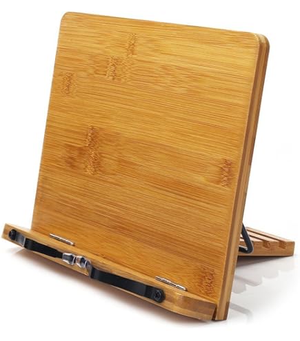 Porte-livre De Cuisine Design Fleur - Support Inclinable 3 Positions, Dimensions 22 X 22 Cm