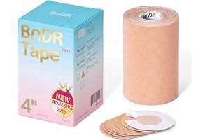 BnDR Pro Synthetic Trans Tape med nipple covers for FTM chest binding, extra bred, 10 cm x 5 m