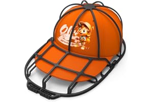 XQXA Hat Washers, 1 Pack Baseball hat Cleaners/Cap Washer, Fit for Adult/Kid's Hat Washer Frame/Washing Cage, Shapers/Cleaning Protector Racks for Washing Machine，Black