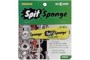 Key Leaves Polster Reinigungs-Vlies Spit Sponge für Klarinette, Oboe, Flöte, Fagott