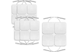 XHZaoan 20 Pcs Unit Pads Electrode Patches with Self-Stick Performance | Upgraded Reusable Latex-Free Electrode Pads Skin-Friendly Design for Muscle Stimulator Electrotherapy