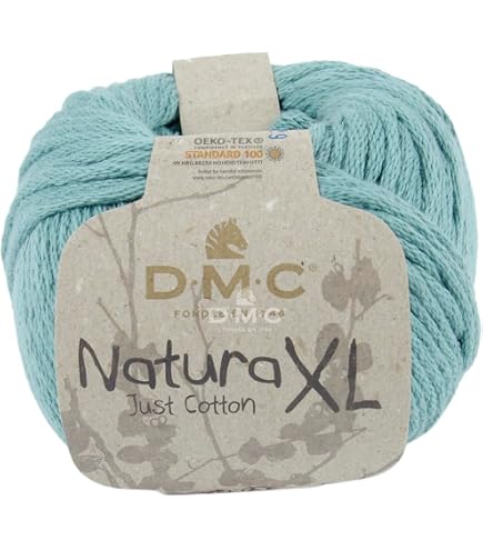 DMC, gomitolo di Filo Petra, 100% Cotone, Colore Blu, Misura 5