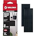 VELCRO Brand Heavy Duty Fasteners | 4x2 Inch Strips with Adhesive 8 Sets | Holds 10 lbs | Black Industrial Strength Stick On Tape | Indoor or Outdoor Use (VEL-30703-USA), 8 Count (Pack of 1)