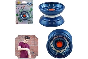 SRVertex Yoyo en métal pour enfants débutants, Yoyo réactif avec roulement à retour automatique pour jouer au maquillage professionnel avec les cordes Yoyo professionnel, corde stable et robuste,