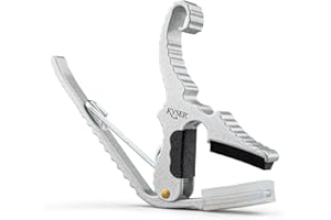 Kyser - Capotasto a cambio rapido, taglio corto, colore: Argento