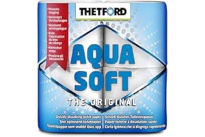 Thetford 30010 Papel higiénico de disolución rápida Aqua Soft, blanco “descontinuado por el fabricante”
