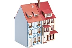 Faller FA130495-2 small town houses with bay - 103 x 62 x 142 mm - 110 x 62 x 152 mm