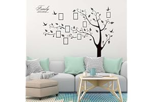 astylishome Wall Stickers & Murals Tree Leaves Decals Bathroom Wallpaper Waterproof Bedroom Living Room Sofa TV Background Walls Décor Black and White Wallpaper 0807