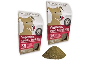 SmartBarf - Dog Food Toppers (500g) with Essential Nutrients - Vegetable, Seed & Fruit Mix - Prebiotics for Dogs, Dog Gut Health Supplement, Raw Food Mix, Rich in Minerals & Vitamins (Pack of 2)