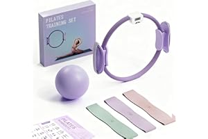Solaris Base Pilates Ring with Intelligent Display, Equipped with Mini Pilates Ball and Upgraded Resistance Strap, Suitable for Home or Outdoor Pilates Sets.